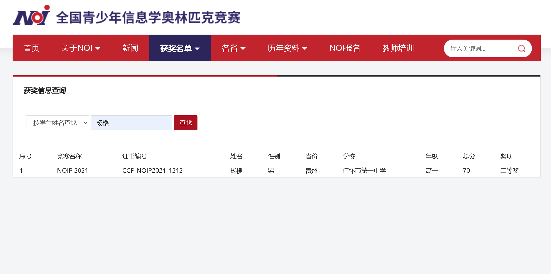 获奖证书1